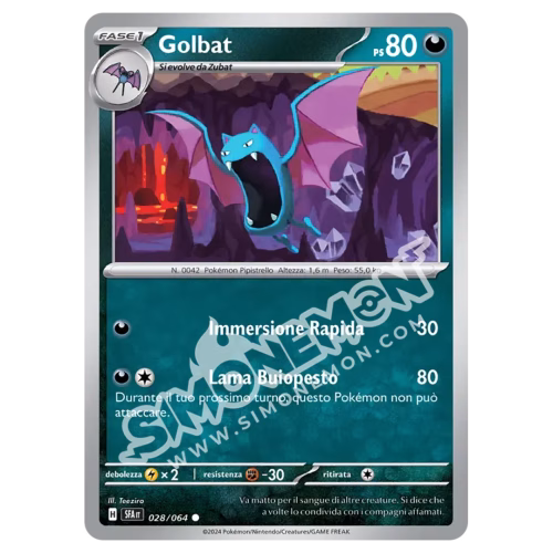 Golbat 028/64 Segreto Fiabesco Reverse (IT)