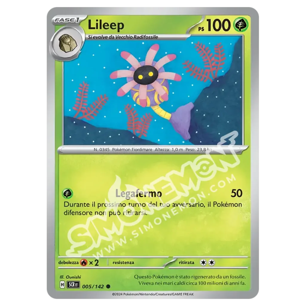 Lileep 005/142 Corona Astrale Reverse (IT)