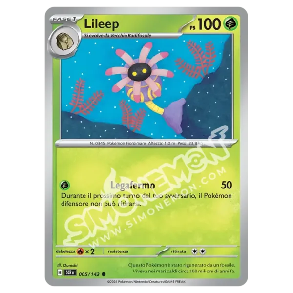 Lileep 005/142 Corona Astrale Reverse (IT)