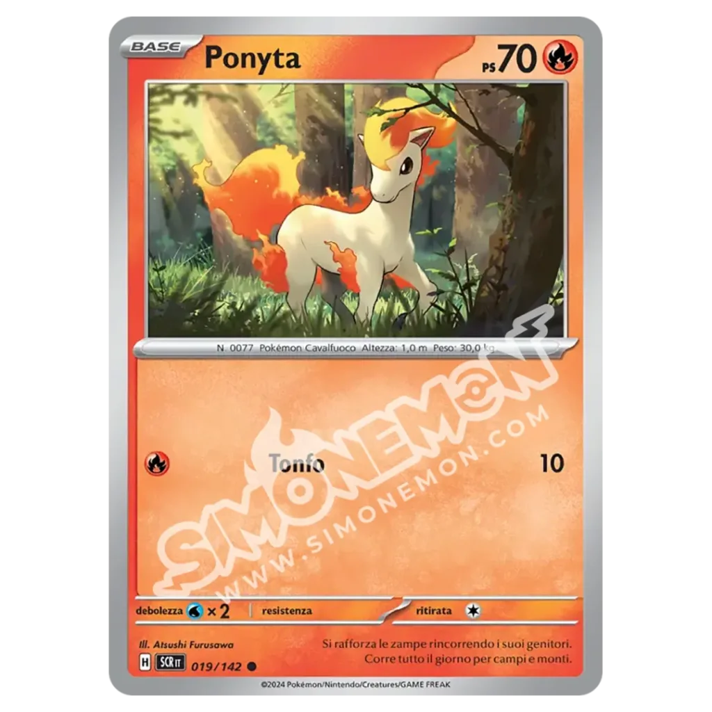 Ponyta 019/142 Corona Astrale Reverse (IT)