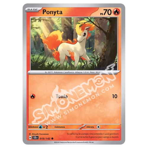 Ponyta 019/142 Corona Astrale Reverse (IT)