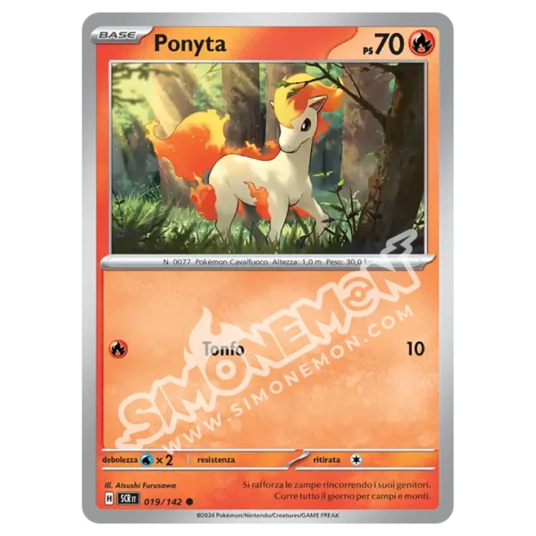 Ponyta 019/142 Corona Astrale Reverse (IT)