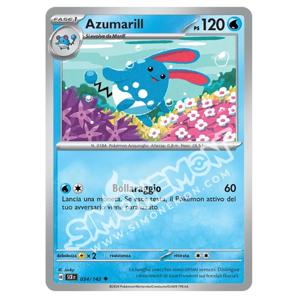 Azumarill 034/142 Corona Astrale Reverse (IT)
