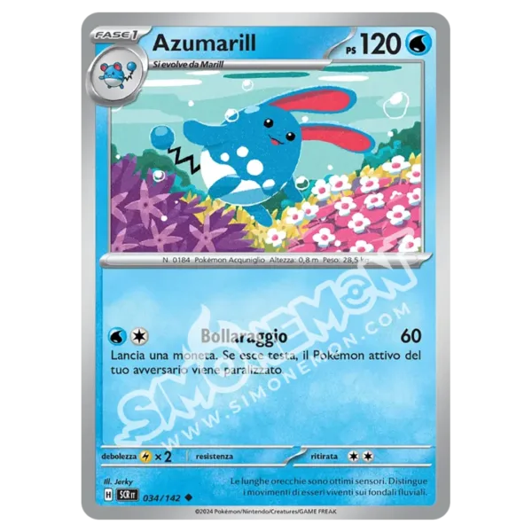 Azumarill 034/142 Corona Astrale Reverse (IT)