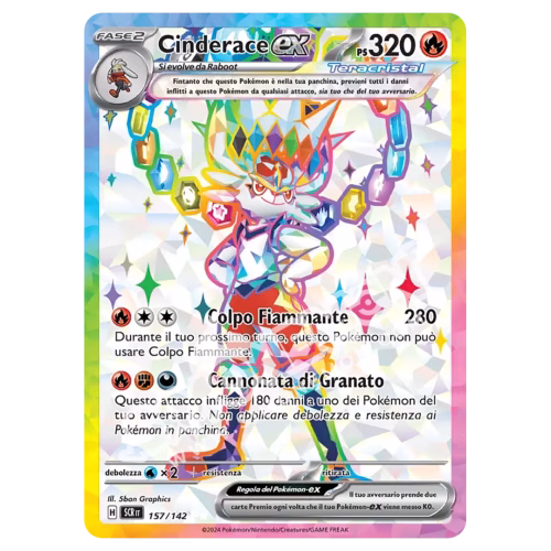 Cinderace-ex 157/142 Corona Astrale (IT)