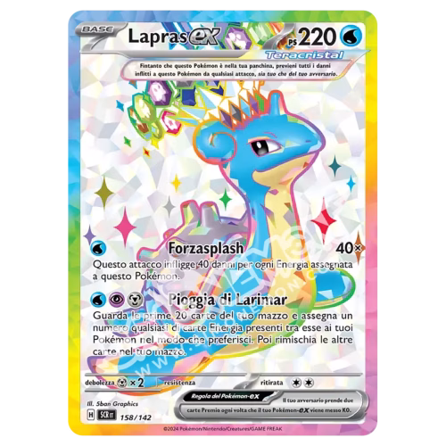 Lapras-ex 158/142 Corona Astrale (IT)