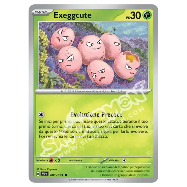Exeggcute 001/191 Scintille Folgoranti (IT)