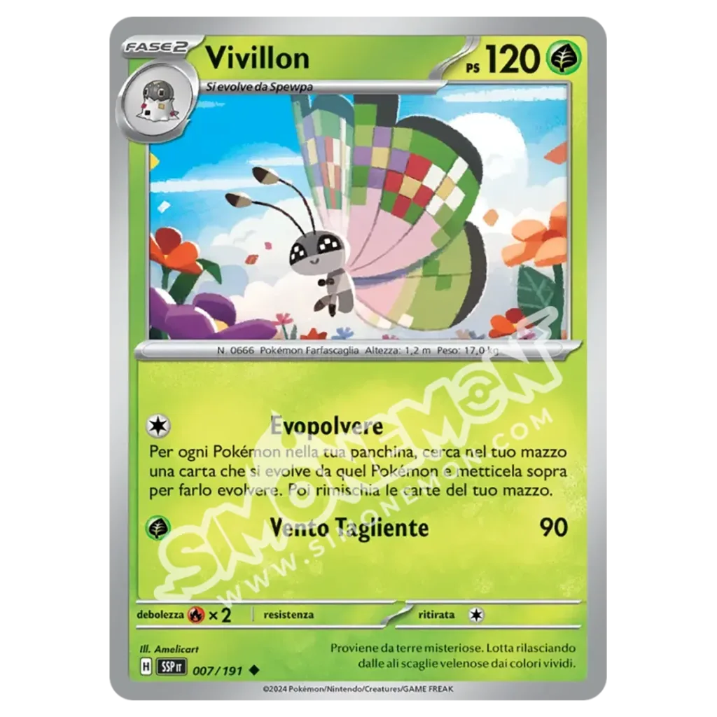 Vivillon Reverse Scintille Folgoranti 007/191 (IT)