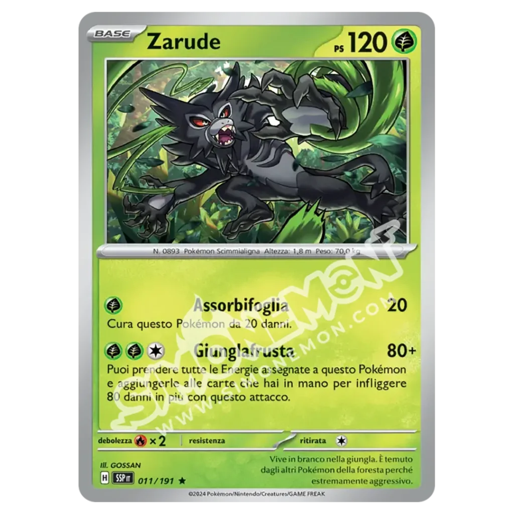 Zarude 011/191 Scintille Folgoranti (IT)