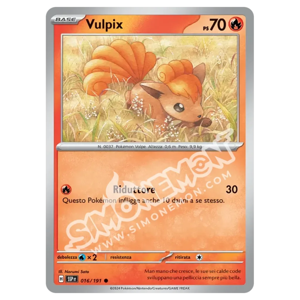 Vulpix Reverse Scintille Folgoranti 016/191 (IT)