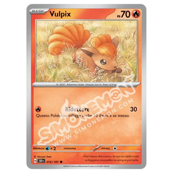 Vulpix Reverse Scintille Folgoranti 016/191 (IT)