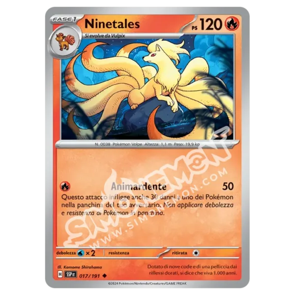 Ninetales Reverse Scintille Folgoranti 017/191 (IT)