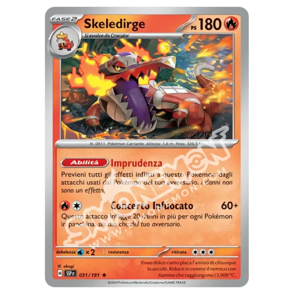 Skeledirge Foil Scintille Folgoranti 031/191 (IT)