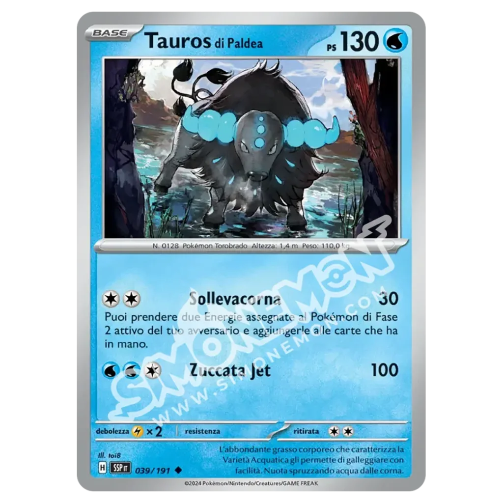 Tauros di Paldea 039/191 Scintille Folgoranti (IT)