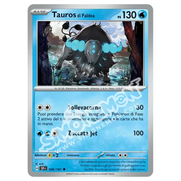 Tauros di Paldea 039/191 Scintille Folgoranti (IT)
