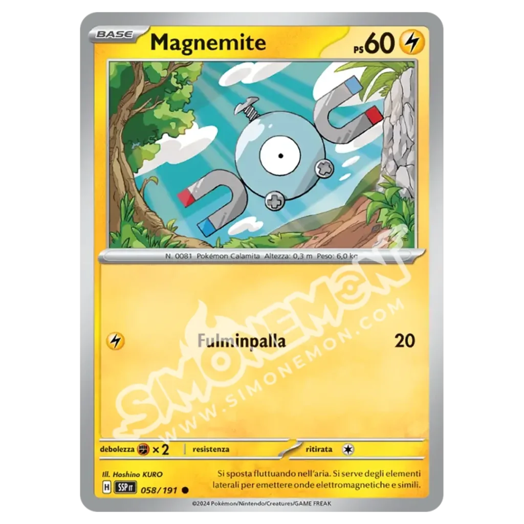Magnemite Reverse Scintille Folgoranti 058/191 (IT)