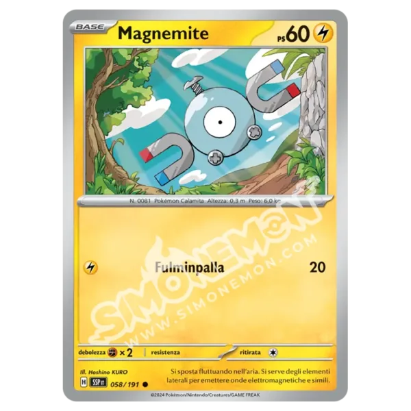 Magnemite Reverse Scintille Folgoranti 058/191 (IT)