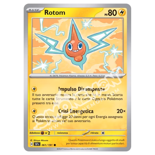 Rotom Reverse Scintille Folgoranti 061/191 (IT)