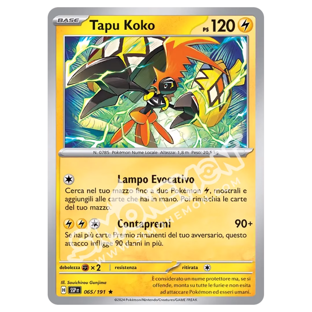 Tapu Koko Foil Scintille Folgoranti 065/191 (IT)
