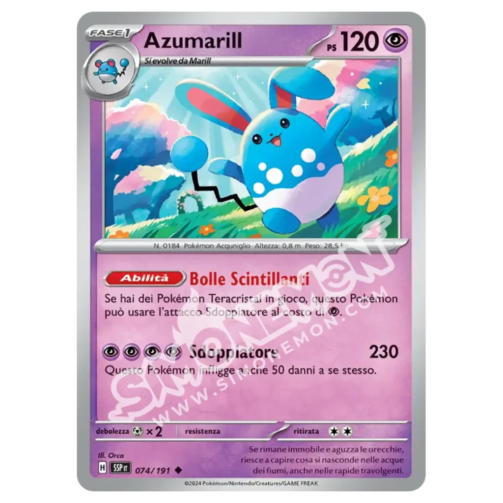 Azumarill  Scintille Folgoranti 074/191 (IT)