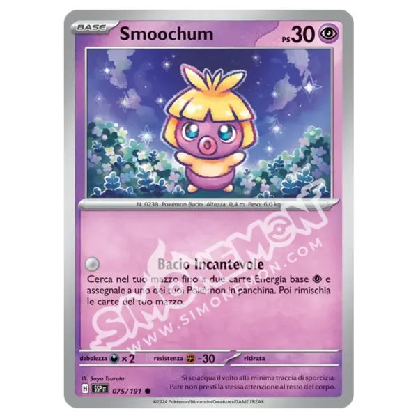 Smoochum Reverse Scintille Folgoranti 075/191 (IT)