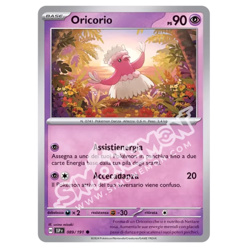 Oricorio Reverse Scintille Folgoranti 089/191 (IT)