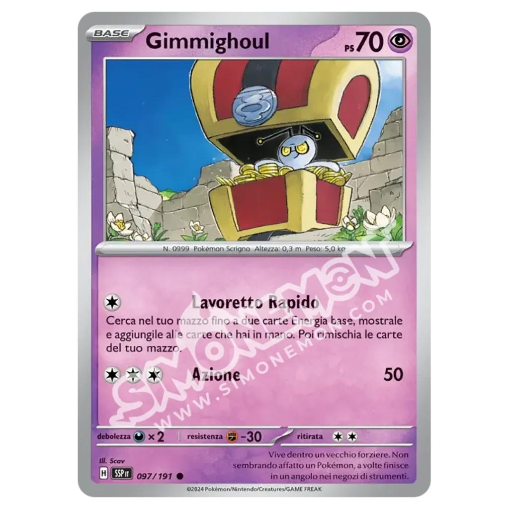 Gimmighoul Reverse Scintille Folgoranti 097/191 (IT)