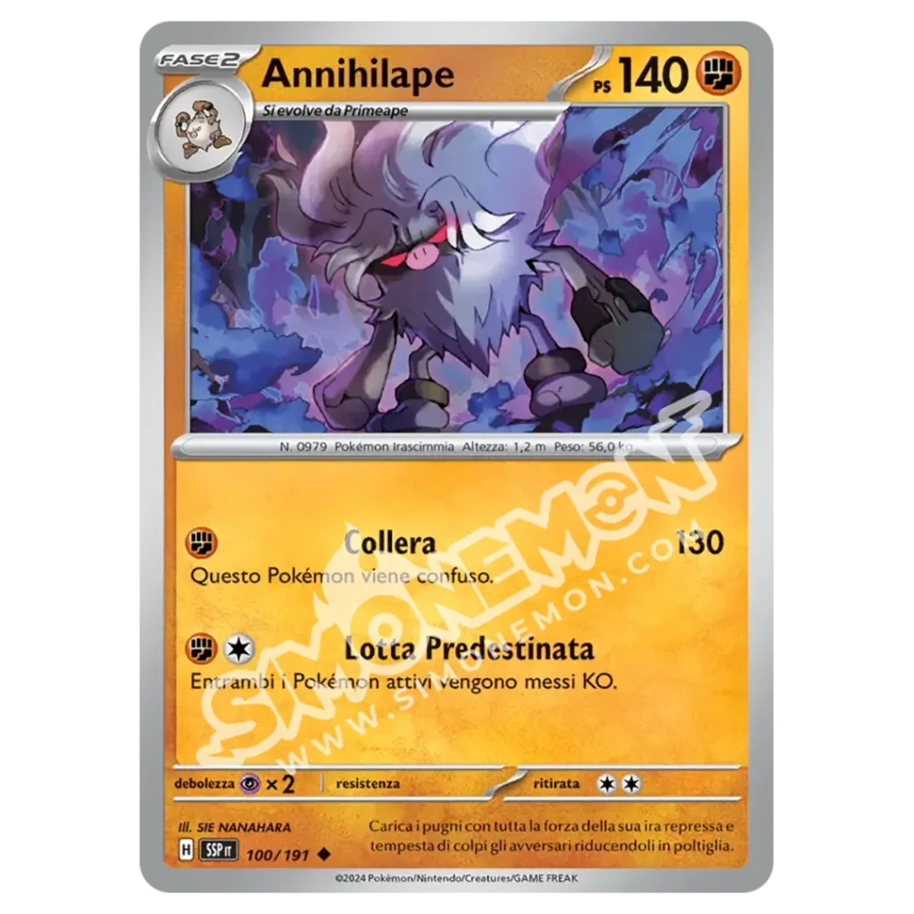 Annihilape Reverse Scintille Folgoranti 100/191 (IT)