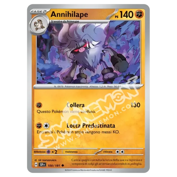 Annihilape Reverse Scintille Folgoranti 100/191 (IT)