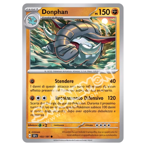 Donphan Reverse Scintille Folgoranti 103/191 (IT)