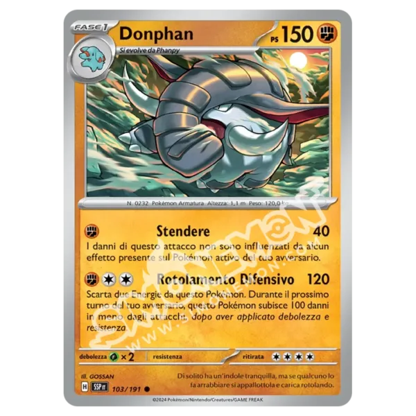 Donphan Reverse Scintille Folgoranti 103/191 (IT)