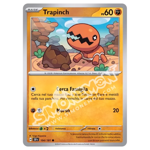 Trapinch Reverse Scintille Folgoranti 104/191 (IT)