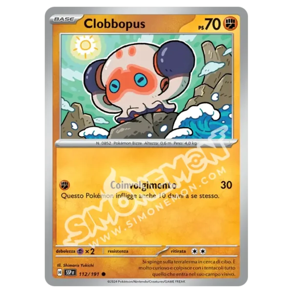 Clobbopus 112/191 Scintille Folgoranti (IT)