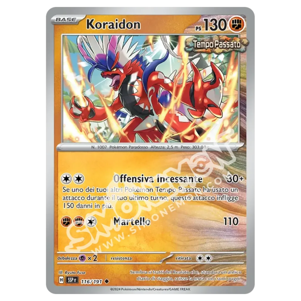 Koraidon Reverse Scintille Folgoranti 116/191 (IT)