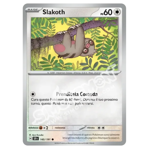 Slakoth Reverse Scintille Folgoranti 145/191 (IT)