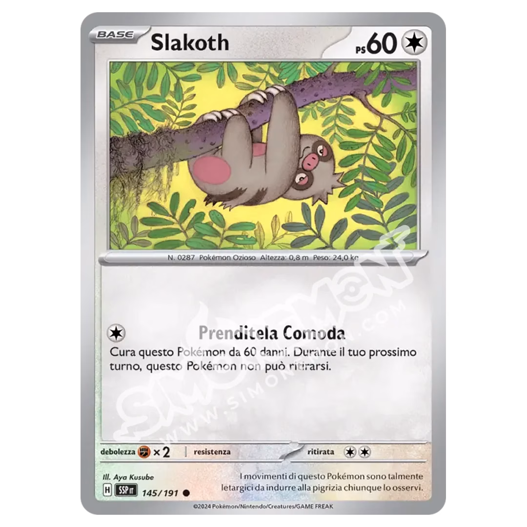 Slakoth Reverse Scintille Folgoranti 145/191 (IT)