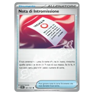 Nota di Intromissione Reverse Scintille Folgoranti 181/191 (IT)