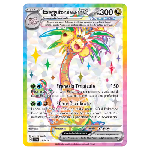 Exeggutor di Alola-ex Scintille Folgoranti 225/191 (IT)