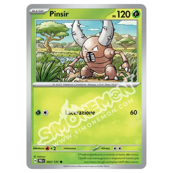 Pinsir 003/131 Evoluzioni Prismatiche Reverse (IT)