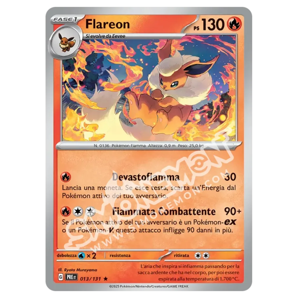 Flareon 013/131 Evoluzioni Prismatiche Foil (IT)