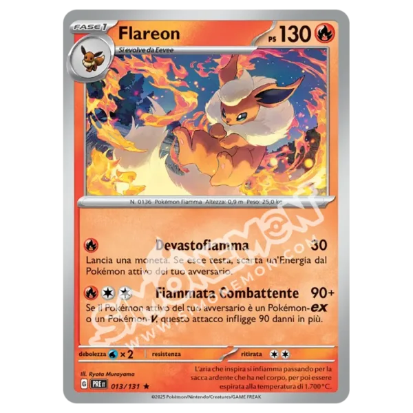 Flareon 013/131 Evoluzioni Prismatiche Foil (IT)