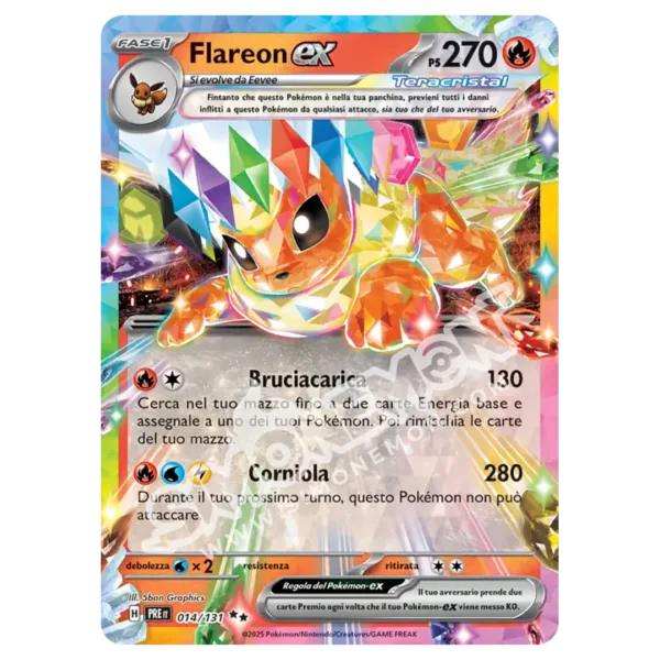 Flareon-ex 014/131 Evoluzioni Prismatiche  (IT)