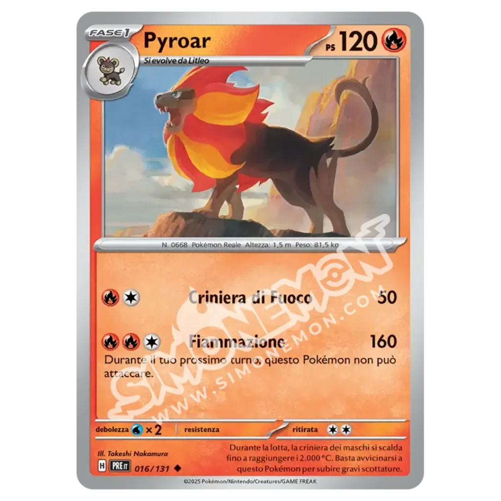 Pyroar 016/131 Evoluzioni Prismatiche  (IT)