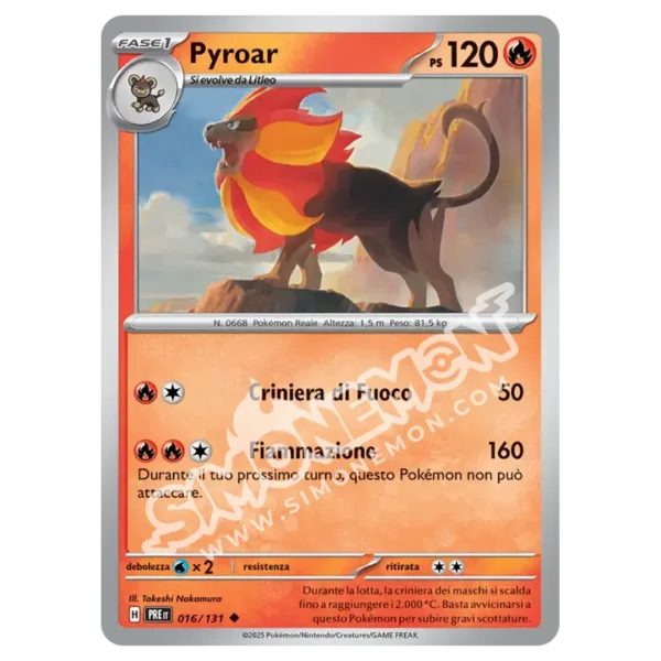 Pyroar 016/131 Evoluzioni Prismatiche  (IT)