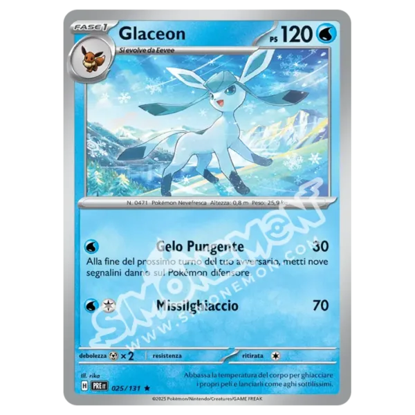 Glaceon 025/131 Evoluzioni Prismatiche Foil (IT)
