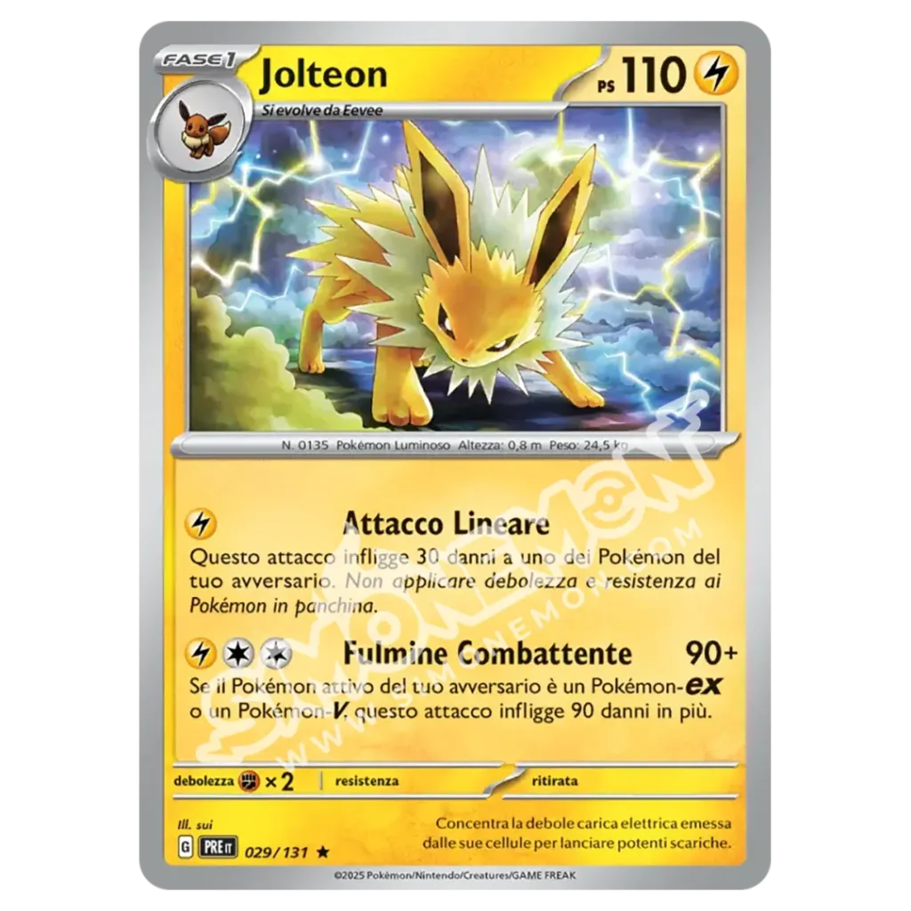 Jolteon 029/131 Evoluzioni Prismatiche Foil (IT)