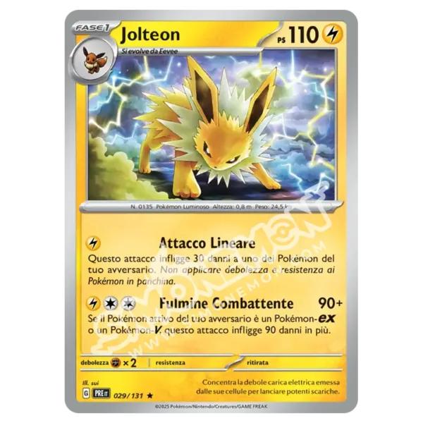 Jolteon 029/131 Evoluzioni Prismatiche Foil (IT)