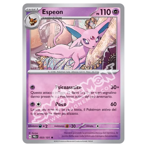 Espeon 033/131 Evoluzioni Prismatiche Foil (IT)