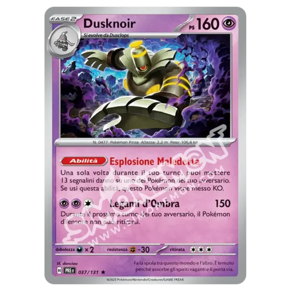 Dusknoir 037/131 Evoluzioni Prismatiche Foil (IT)
