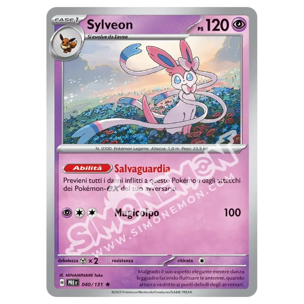 Sylveon 040/131 Evoluzioni Prismatiche Foil (IT)